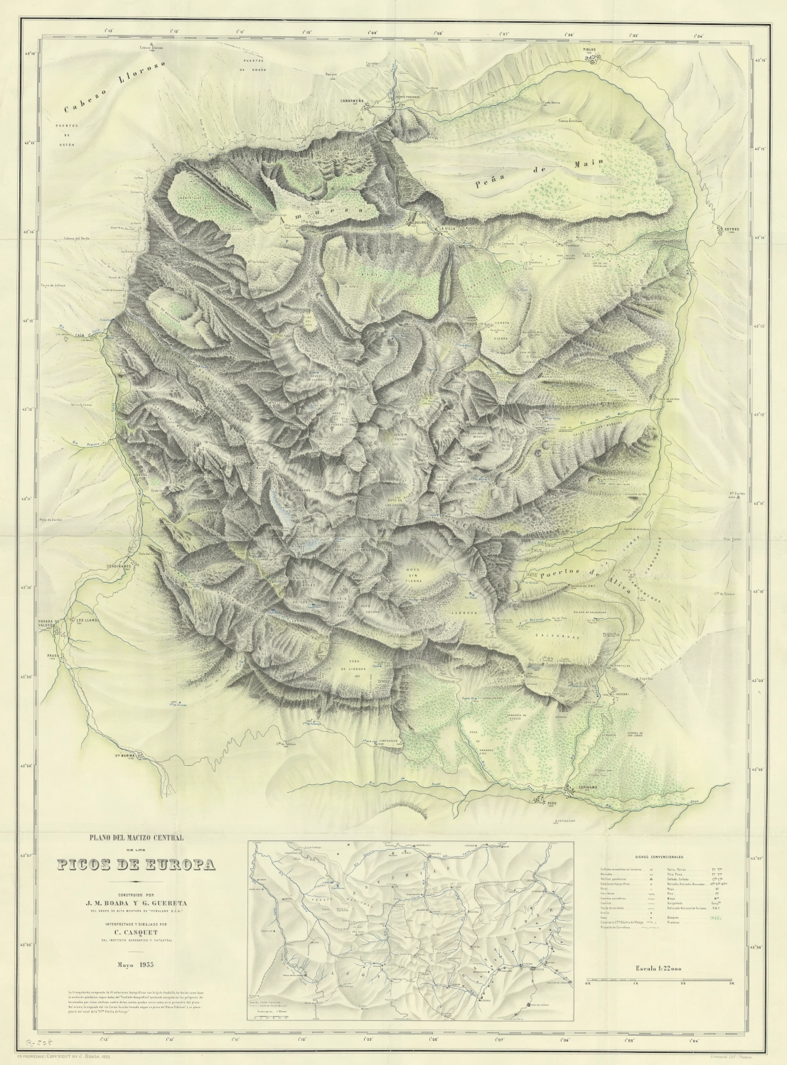 Capa de sombras del mapa de León